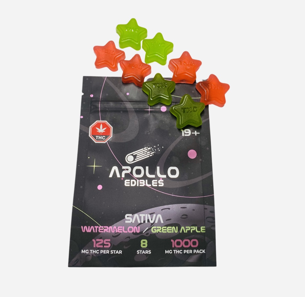 Apollo Star Gummies 1000mg Sativa – Watermelon/Green Apple Edibles Buy Weed Online Apollo Star Gummies 1000mg Sativa – Watermelon/Green Apple Edibles Buy Weed Online