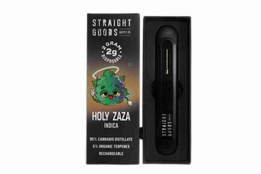 Straight Goods 2 GRAM Disposables – Holy ZaZa (Indica) distillate Buy Weed Online Straight Goods 2 GRAM Disposables – Holy ZaZa (Indica) distillate Buy Weed Online